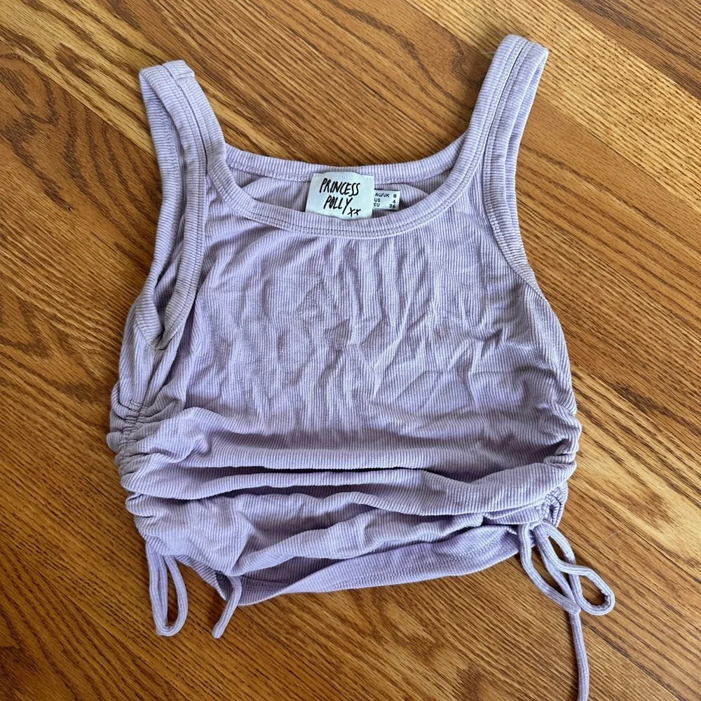 Princess Polly Madelyn Top Lilac - Picture 3 of 5